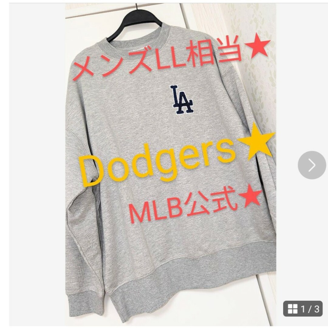 【値下げ】MLB ドジャース　大谷翔平　左右ロゴ　パーカー　スウェットL