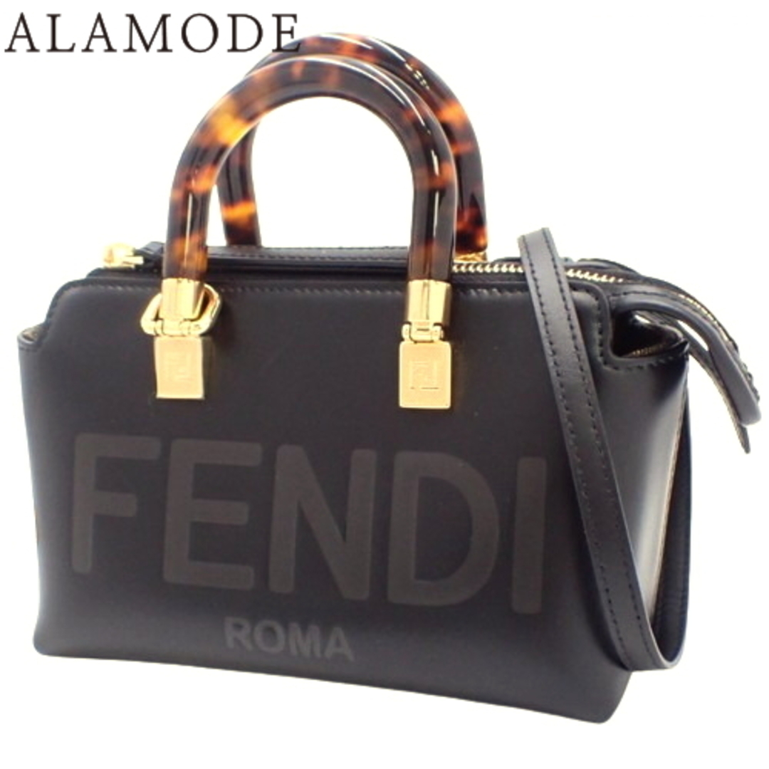 FENDI(フェンディ)のFENDI(フェンディ) BY THE WAY バイ ザ ウェイ ミニ ハンドバッグ 2way ショルダーバッグ 肩掛け ミニバッグ ミニボストン レザー ブラック黒 ゴールド金具 8BS067ABVLF0KUR(2023年12月現在現行品) レディース 40802076321【中古】【アラモード】 レディースのバッグ(ハンドバッグ)の商品写真