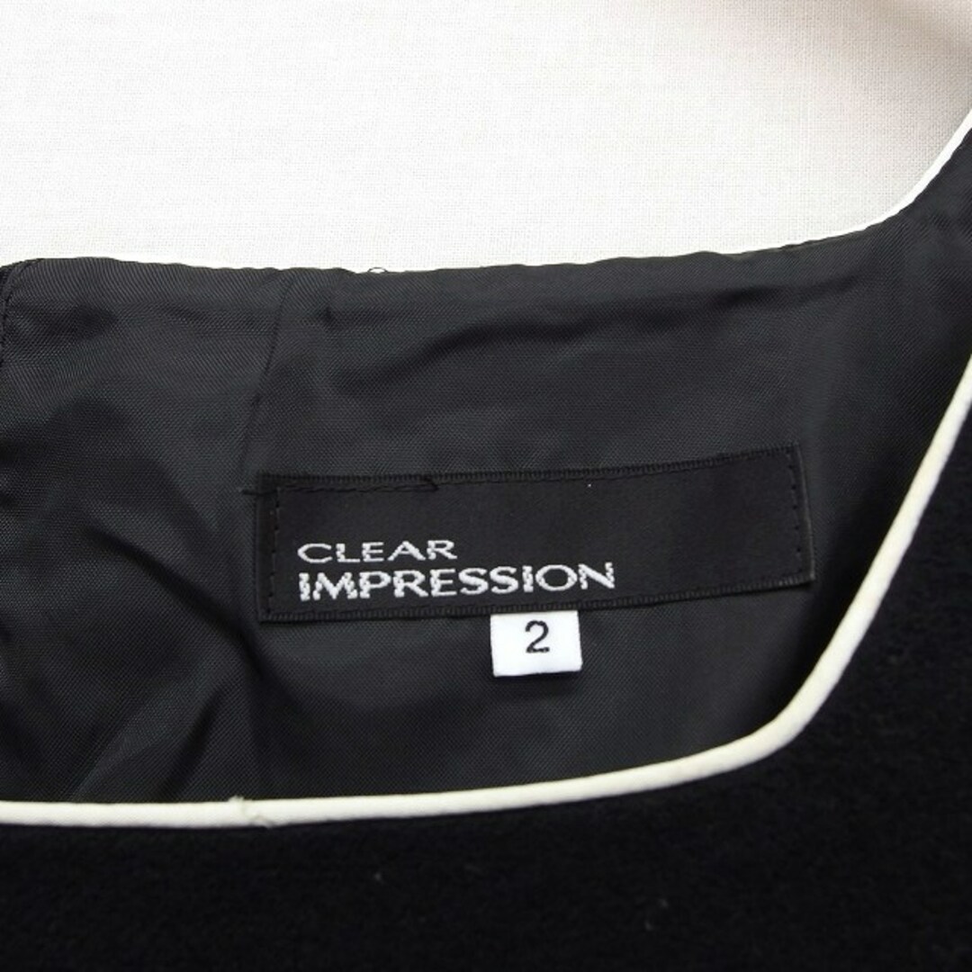 CLEAR IMPRESSION(クリアインプレッション)のクリアインプレッション CLEAR IMPRESSION ワンピース プリーツ レディースのワンピース(ひざ丈ワンピース)の商品写真