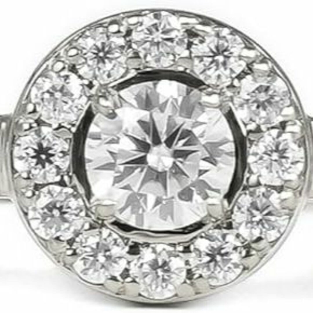 [Diamond Lab] モアサナイト リング 指輪 取巻き 11号　プラチナ レディースのアクセサリー(リング(指輪))の商品写真