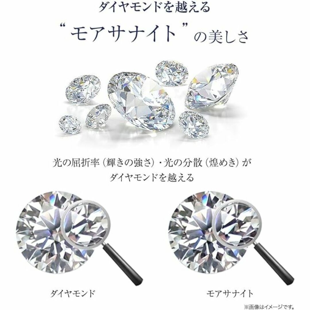 [Diamond Lab] モアサナイト リング 指輪 取巻き 11号　プラチナ レディースのアクセサリー(リング(指輪))の商品写真