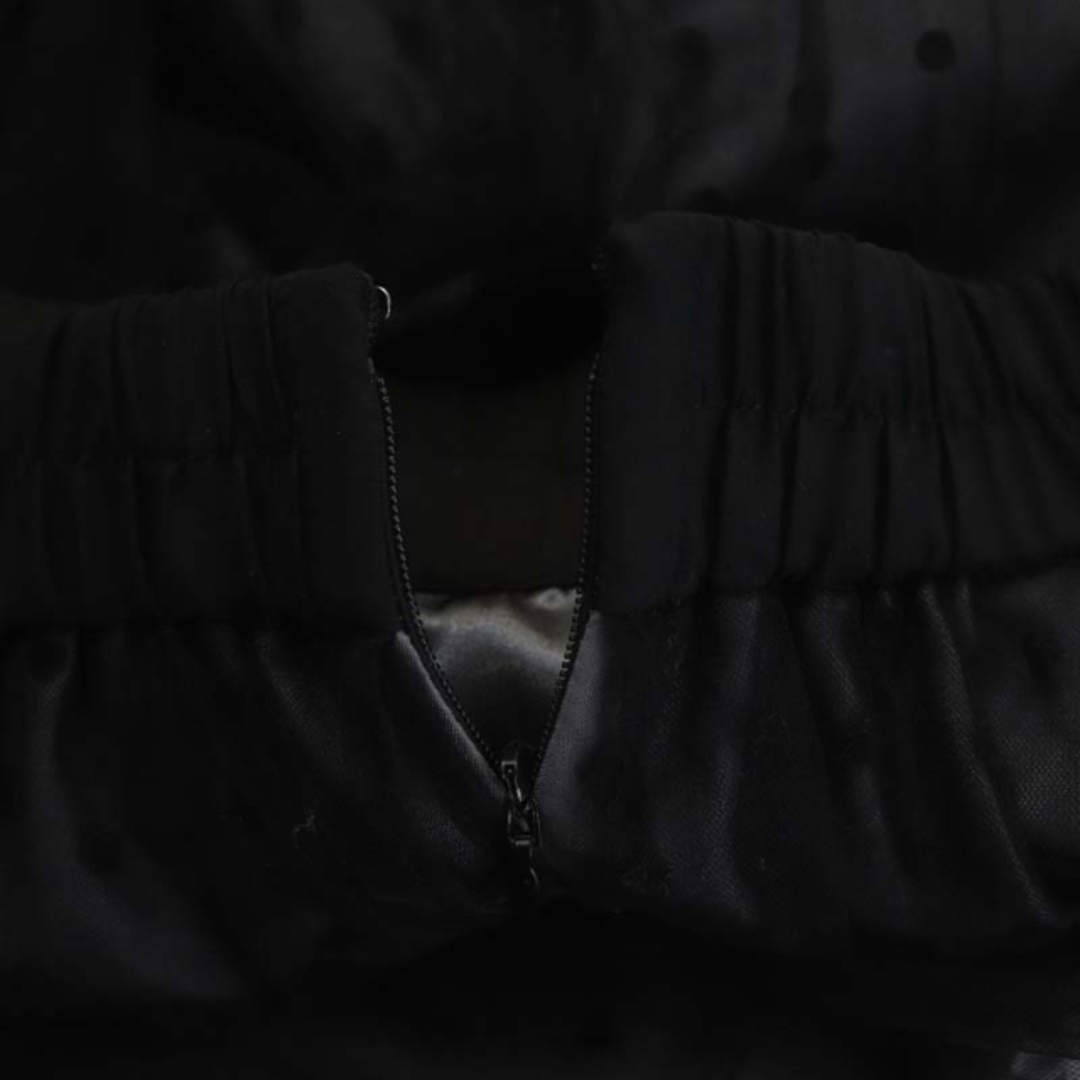 JUSGLITTY(ジャスグリッティー)のジャスグリッティー 21AW ドットチュールスカート ロング 0 黒 ブラック レディースのスカート(ロングスカート)の商品写真