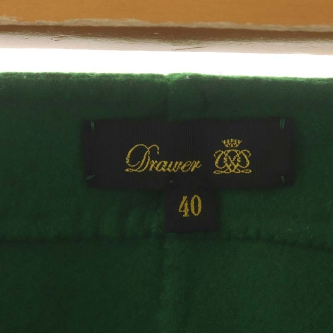 Drawer(ドゥロワー)のドゥロワー Drawer ウール テーパードパンツ 40 緑 グリーン /HK レディースのパンツ(その他)の商品写真