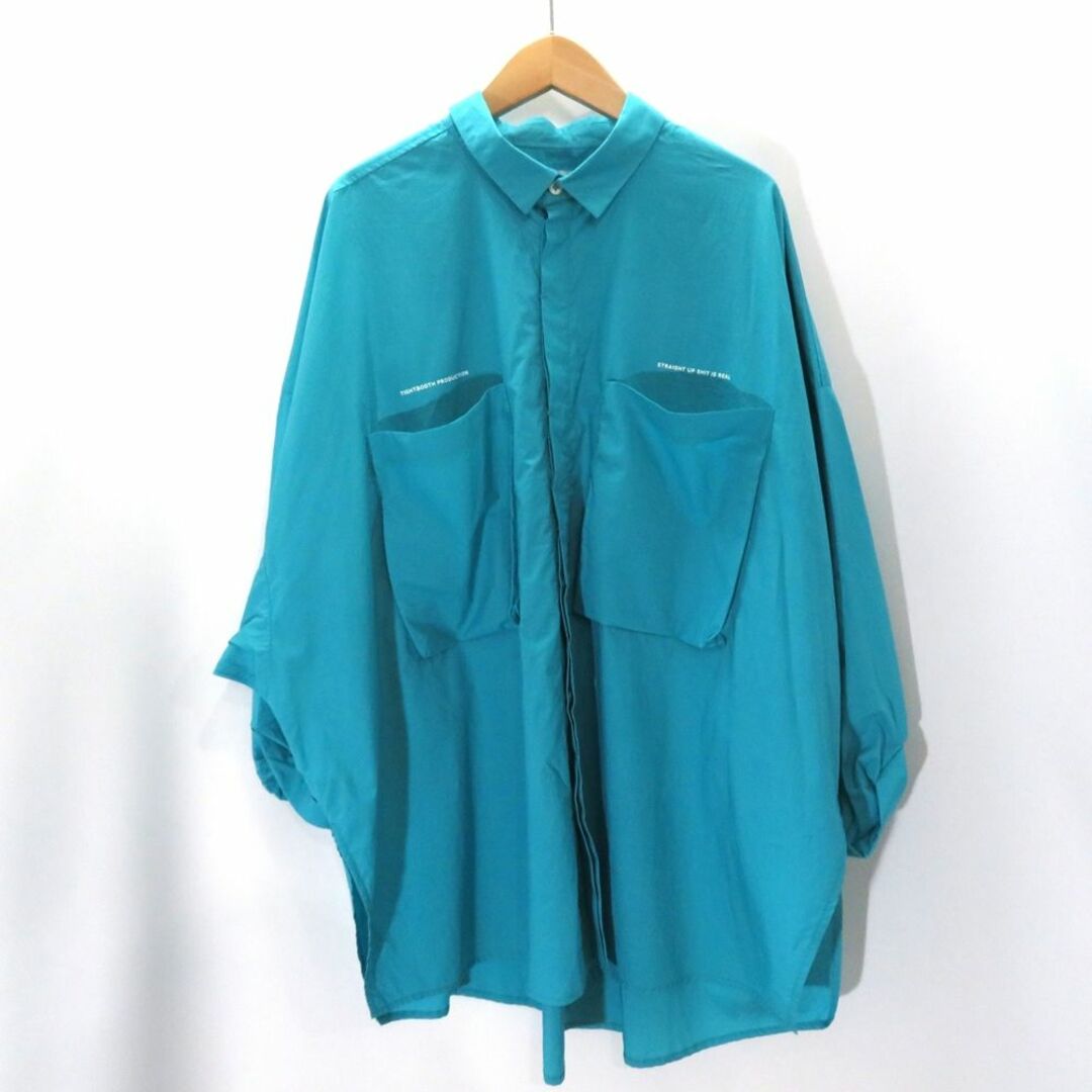 ブランドTIGHTBOOTHPRODUCTION BIG SHIRT LIGHT BLUE