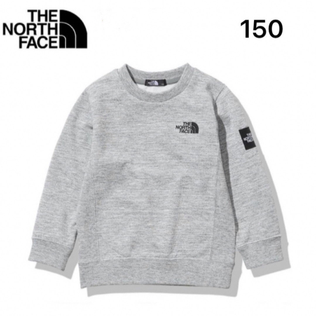 【150】THE NORTH FACE トレーナー スクエアロゴクルーTシャツ/カットソー