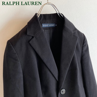 ラルフローレン(Ralph Lauren)のラルフローレン ストレッチコットン 2B テーラードジャケット 9 黒 ブラック(テーラードジャケット)