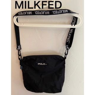 ミルクフェド(MILKFED.)のMILKFED ミルクフェド ショルダーバッグ ブラック ナイロン(ショルダーバッグ)