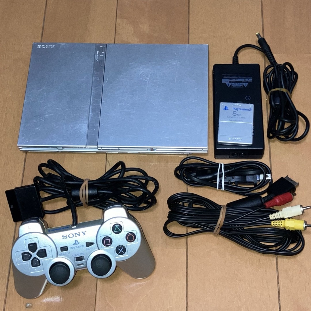 PS2 薄型本体セット SCPH-70000 SS メモリーカード付き | フリマアプリ ラクマ