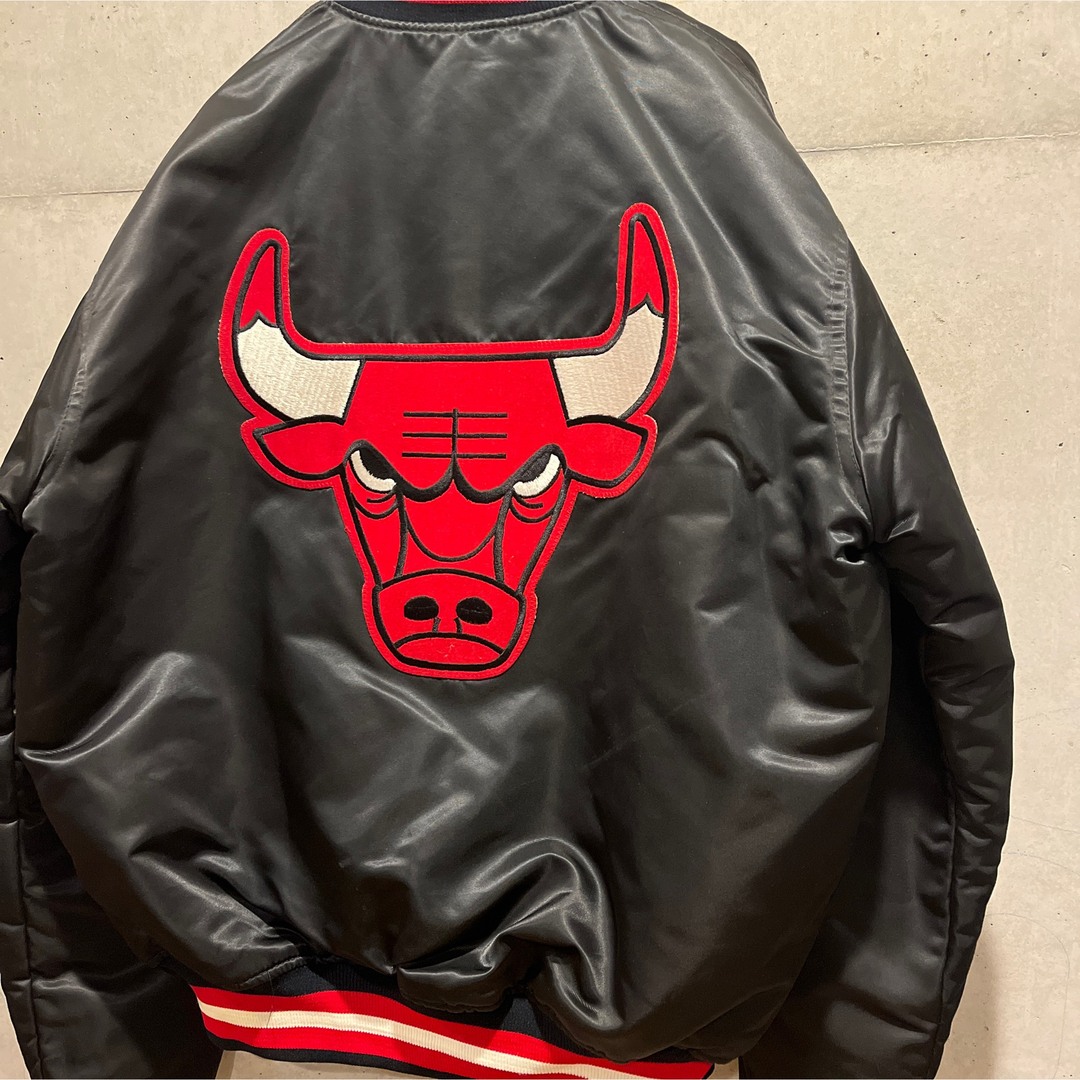 激レア90s NBA CHICAGO BULLS シカゴブルズUSA製スタジャン | フリマアプリ ラクマ