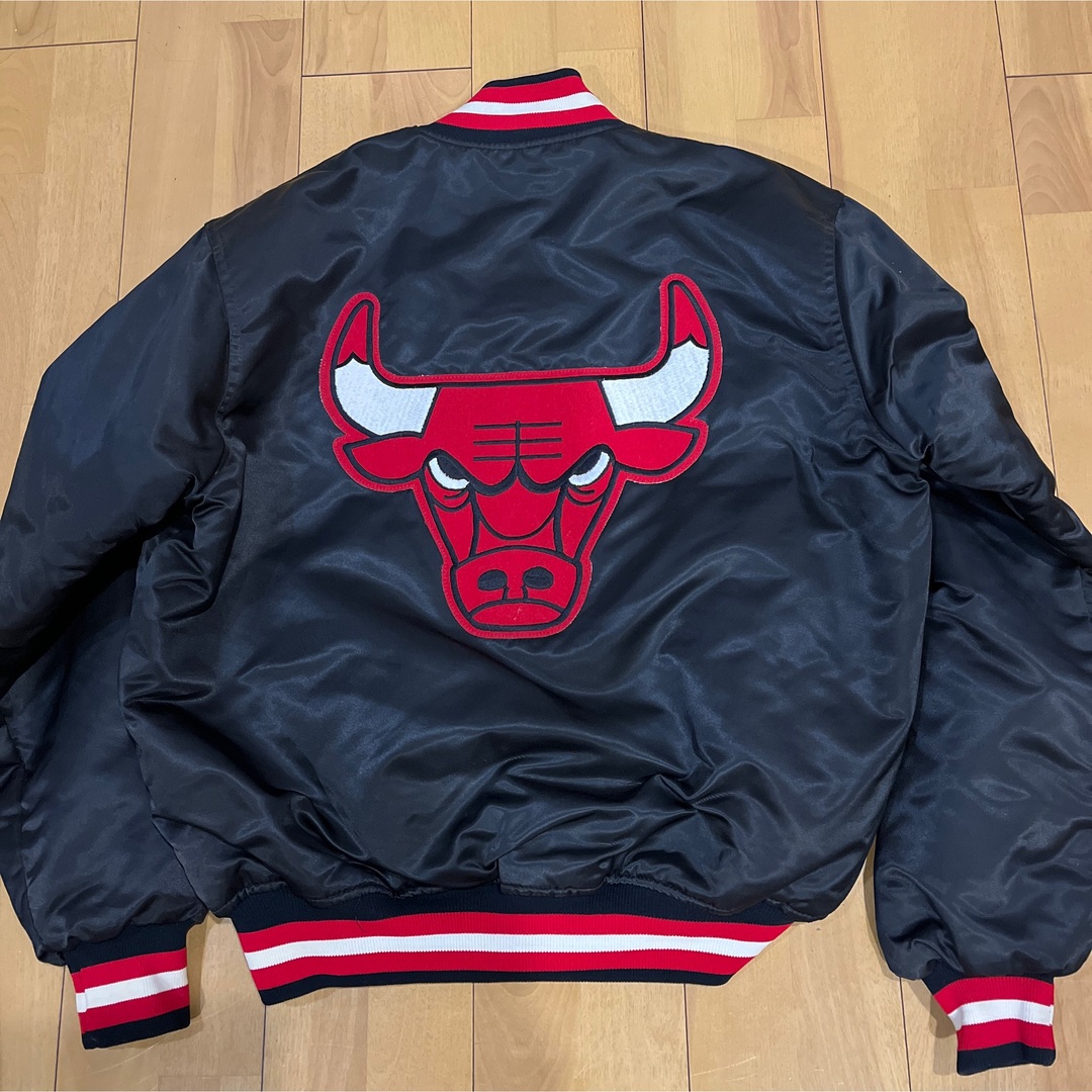 激レア90s NBA CHICAGO BULLS シカゴブルズUSA製スタジャン