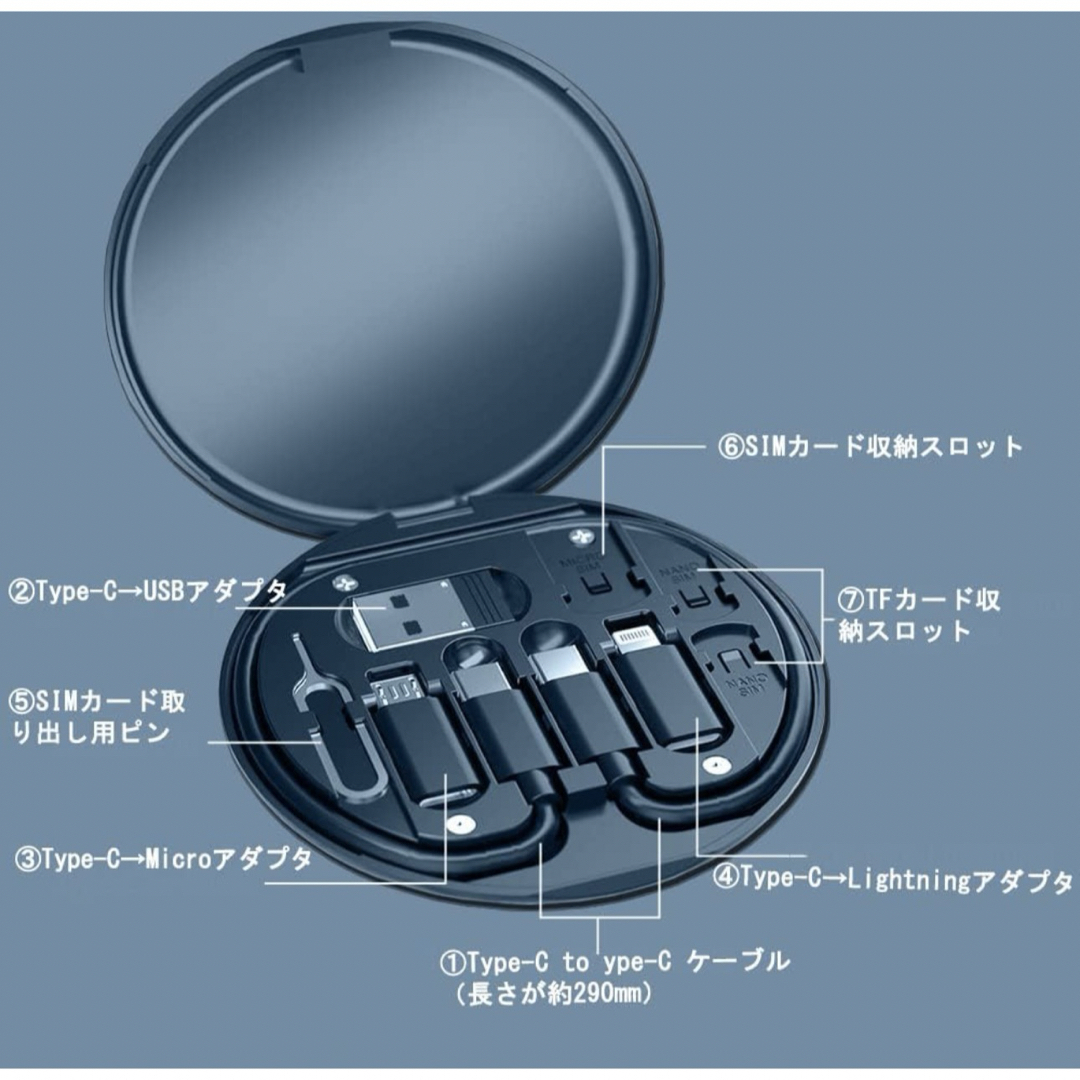 Type-C to C/Micro USB to Type-C/ToUSBセット スマホ/家電/カメラのPC/タブレット(PC周辺機器)の商品写真