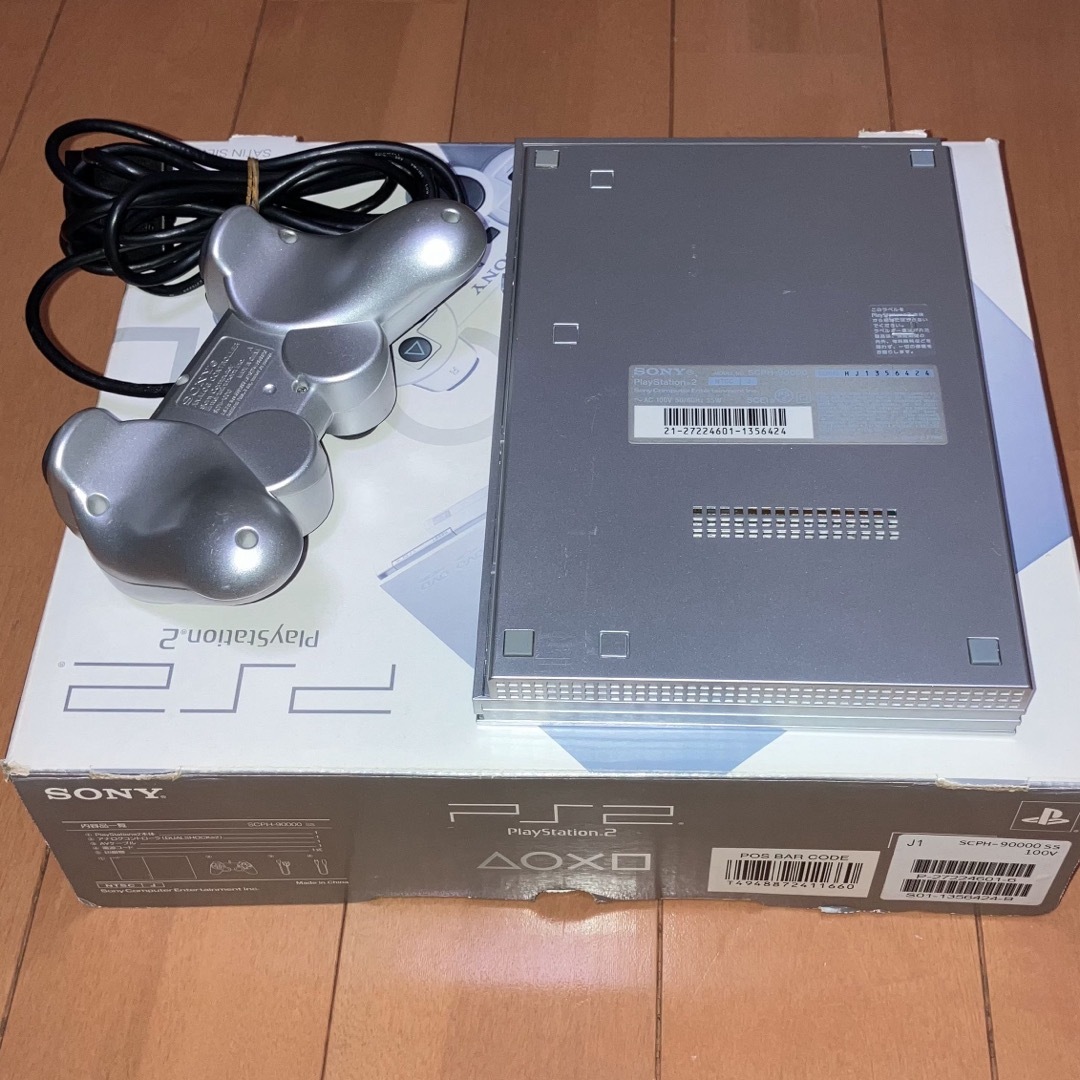 PS2 薄型本体セット SCPH-90000 SS ※美品 ※専用収納箱付き