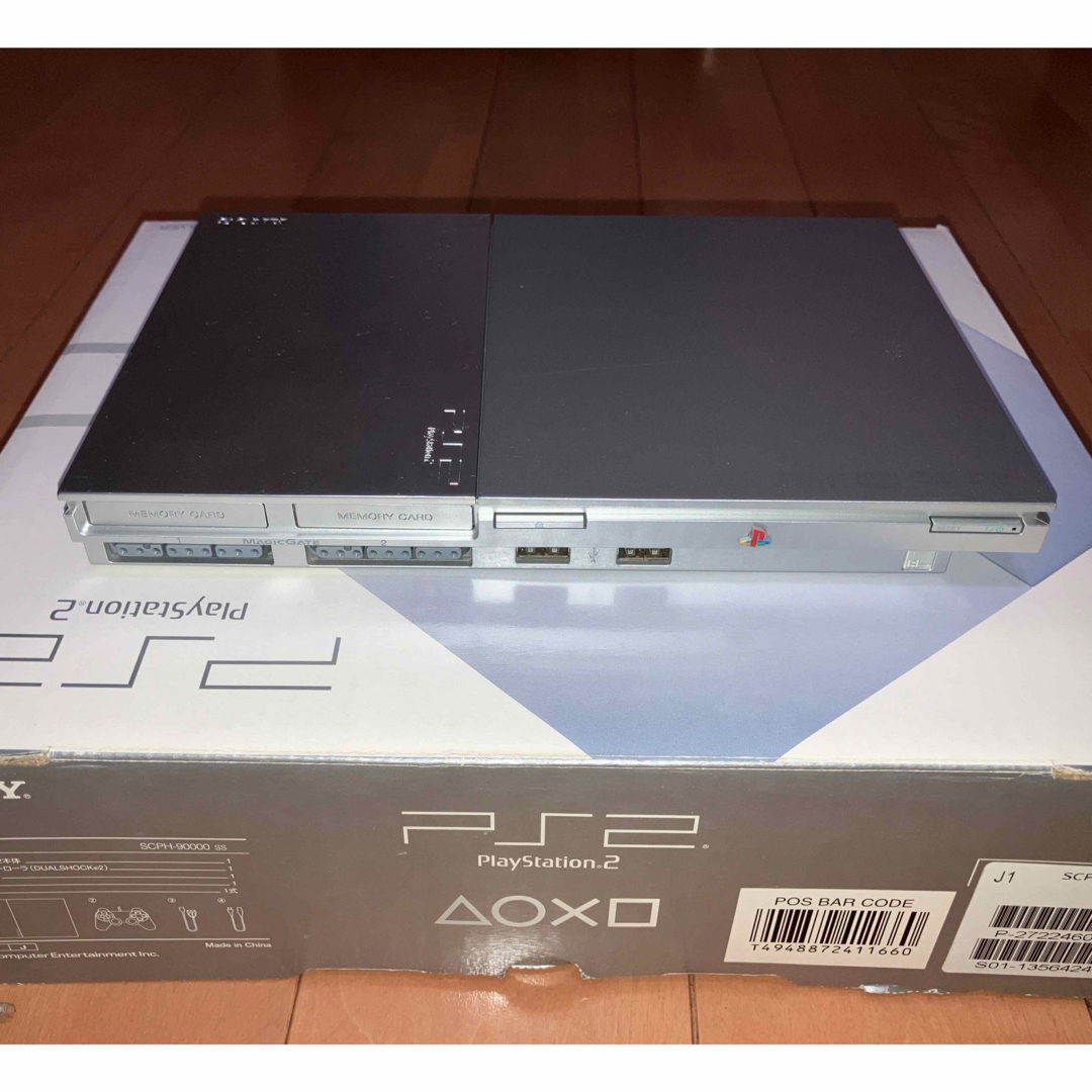 PS2 薄型本体セット SCPH-90000 SS ※美品 ※専用収納箱付き