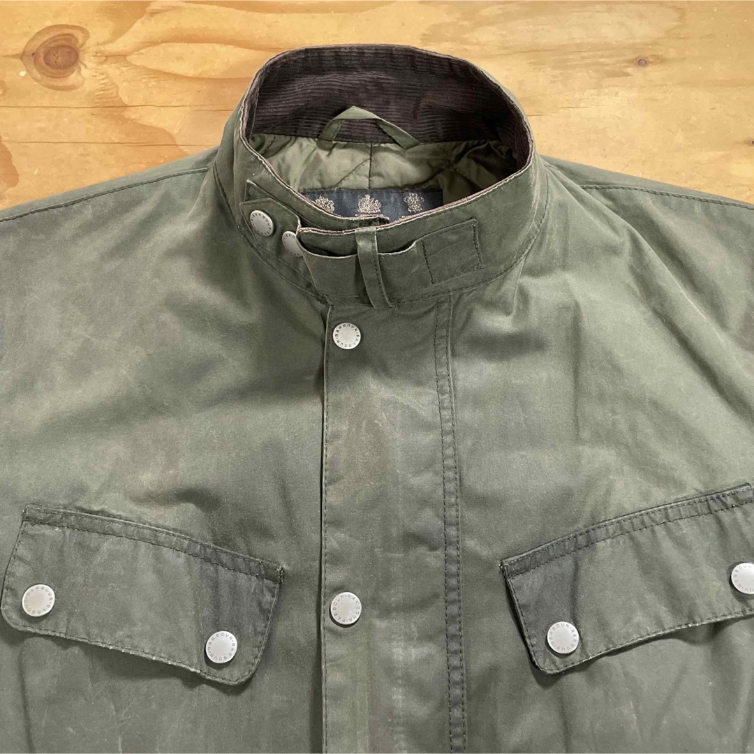 Barbour(バーブァー)の☆BARBOUR バブアー DUKE ワックスコットンジャケット セージ/M メンズのジャケット/アウター(ミリタリージャケット)の商品写真