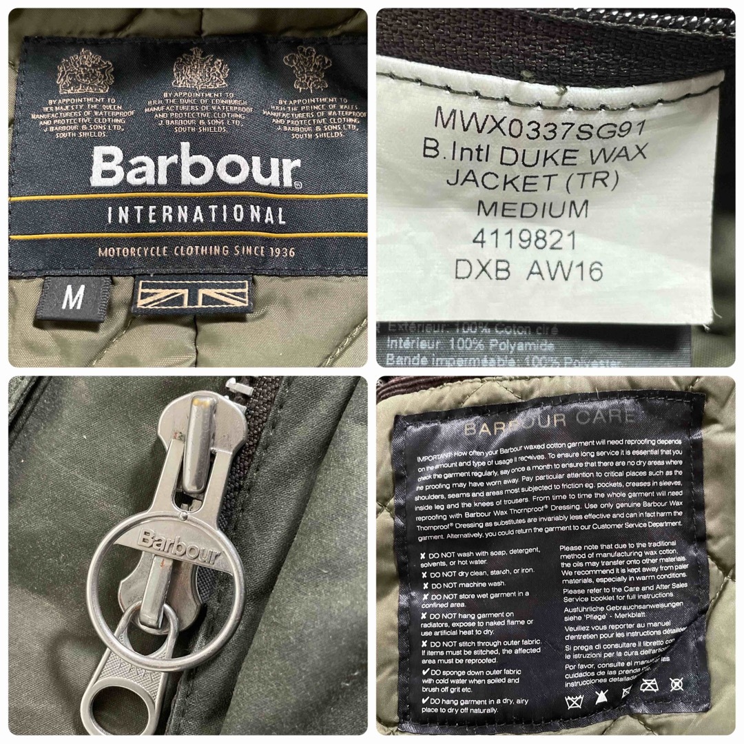 Barbour(バーブァー)の☆BARBOUR バブアー DUKE ワックスコットンジャケット セージ/M メンズのジャケット/アウター(ミリタリージャケット)の商品写真