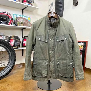 バーブァー(Barbour)の☆BARBOUR バブアー DUKE ワックスコットンジャケット セージ/M(ミリタリージャケット)