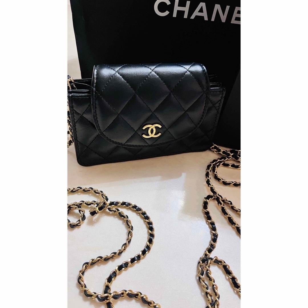 CHANEL - シャネル チェーン ショルダーバッグ チェーンウォレット 美 ...