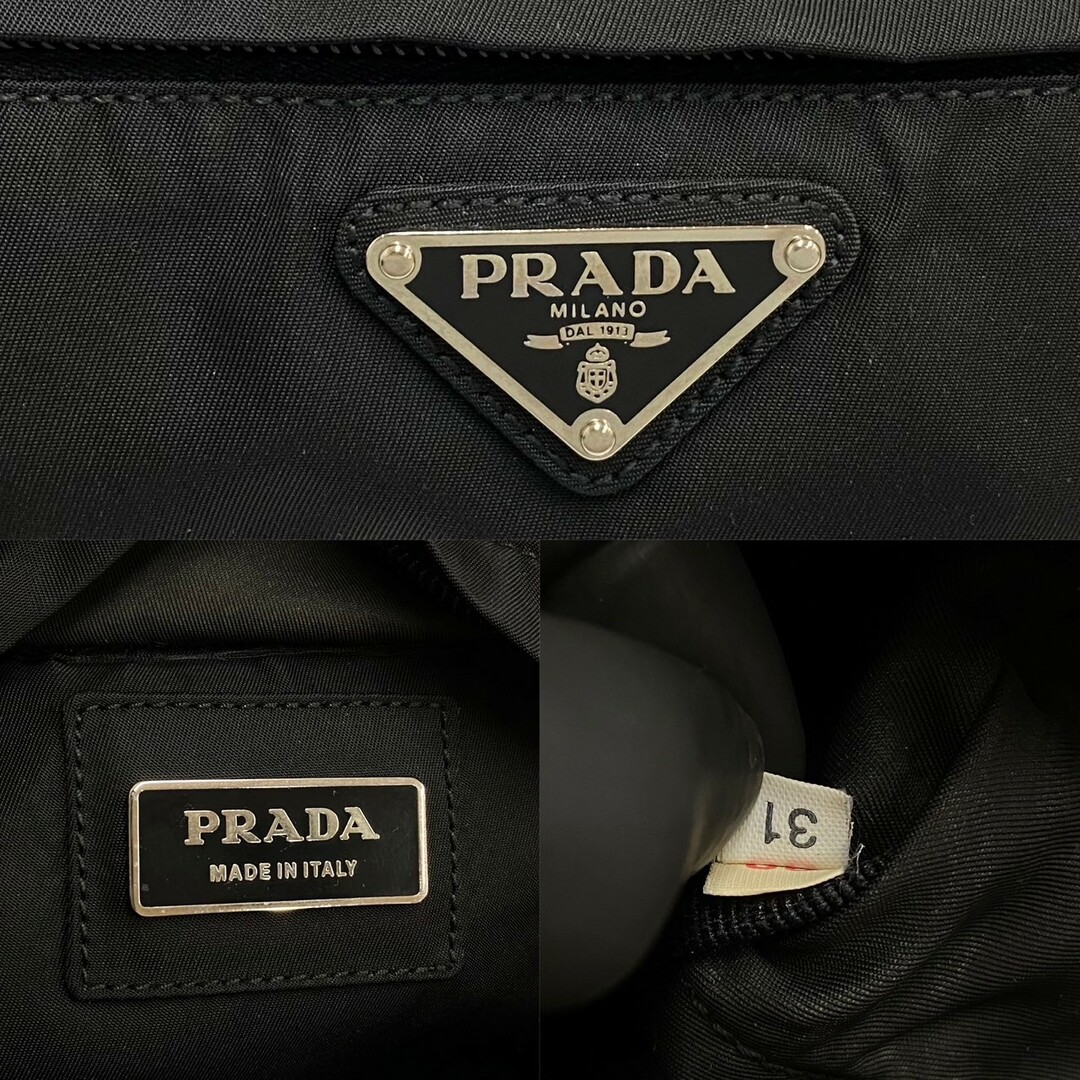 PRADA - 極 美品 袋付き 希少品 PRADA プラダ 三角ロゴ 金具 ナイロン 