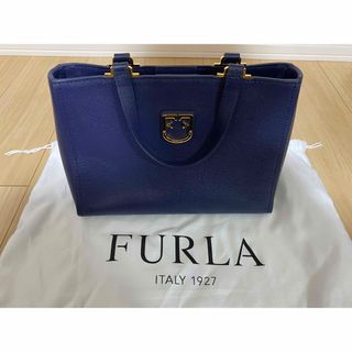 フルラ(Furla)のフルラ　FURLA ハンドバック　青(ハンドバッグ)