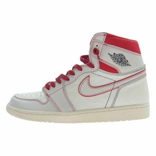 ナイキ(NIKE)のNIKE ナイキ スニーカー 555088-160 Air Jordan 1 Retro High OG Sail University Red エアジョーダン1 レトロ ハイ OG セイル ユニバーシティ レッド スニーカー ホワイト系 32cm【美品】【中古】(スニーカー)