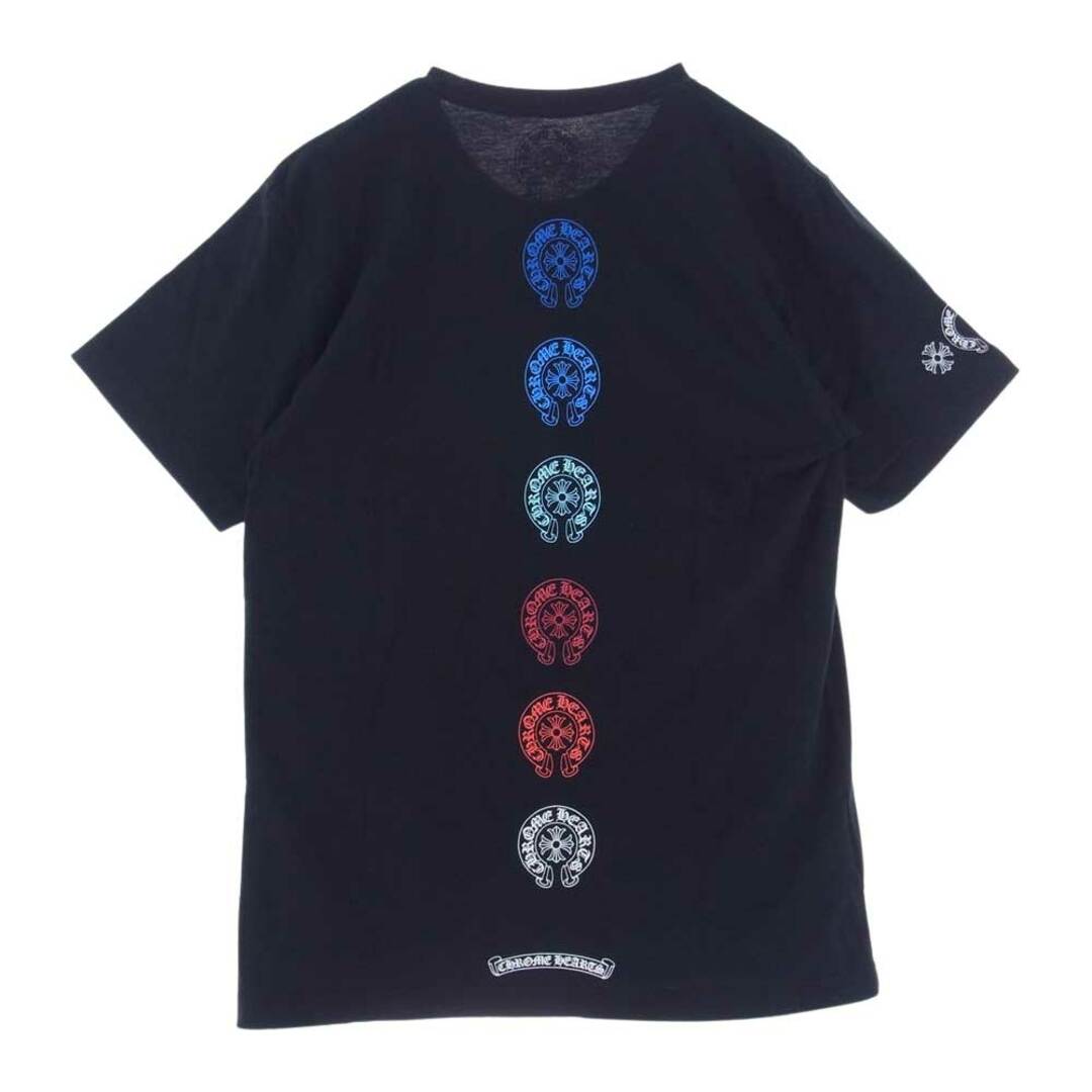 Chrome Hearts(クロムハーツ)のCHROME HEARTS クロムハーツ（原本無） Ｔシャツ 22SS 2212-304-0807 Multicolor Back Horseshoe Tee マルチカラー バック ホースシュー プリント Tシャツ ブラック系 M【中古】 メンズのトップス(シャツ)の商品写真