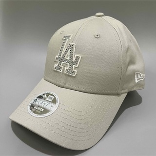 ニューエラー(NEW ERA)の残りわずか　ニューエラ　キャップ　LAドジャース　ベージュ×ストーン　キラキラ　(キャップ)