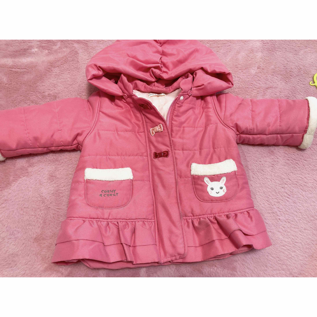 coeur a coeur(クーラクール)のクーラクール　アウター80サイズ キッズ/ベビー/マタニティのキッズ服女の子用(90cm~)(ジャケット/上着)の商品写真