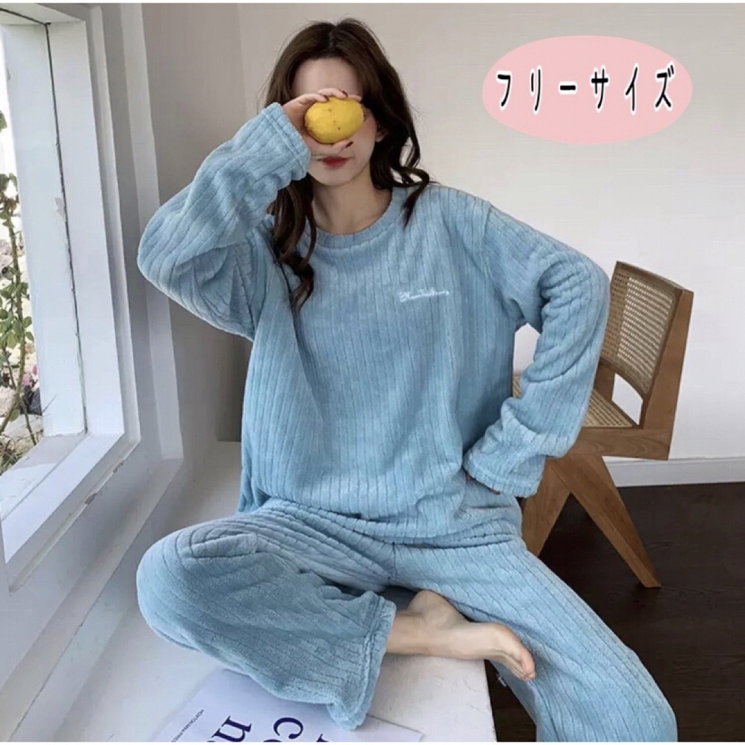 ルームウェア　もこもこパジャマ　かわいい　あったかい　韓国　お泊まり レディースのルームウェア/パジャマ(ルームウェア)の商品写真