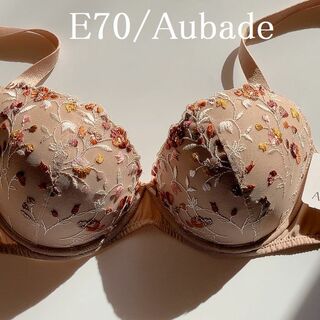 オーバドゥ(Aubade)のE70☆オーバドゥAubade　Divin Bouquet海外高級ブラベージュ (ブラ)
