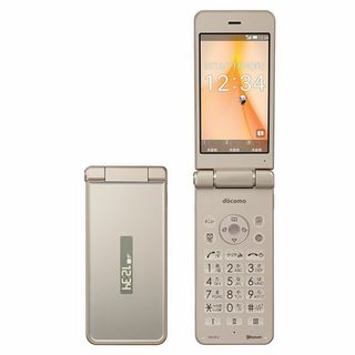 シャープ(SHARP)の【中古】 SH-01J AQUOS ケータイ Gold SIMフリー 本体 ドコモ ガラケー シャープ  【送料無料】 sh01jgl7mtm(携帯電話本体)