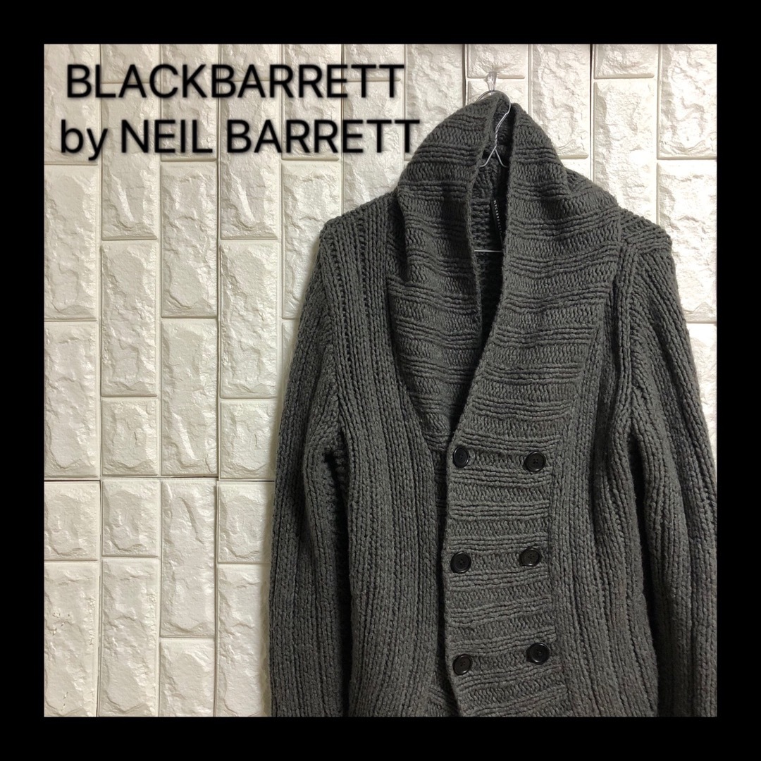 BLACKBARRETT by NEIL BARRETT(ブラックバレットバイニールバレット)のBLACKBARRETT by neil barrett knit カーディガン メンズのトップス(カーディガン)の商品写真