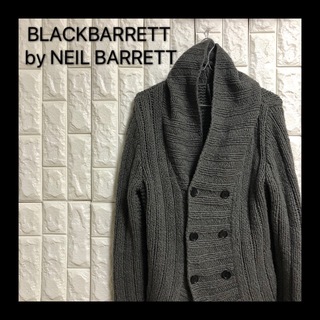 ブラックバレットバイニールバレット(BLACKBARRETT by NEIL BARRETT)のBLACKBARRETT by neil barrett knit カーディガン(カーディガン)
