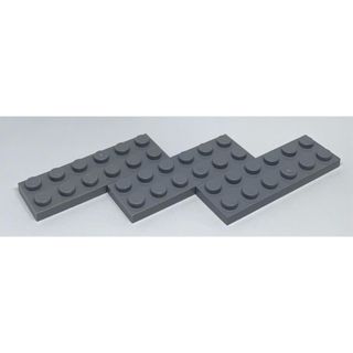 LEGO パーツ　プレート　2×6 グレー　3個(知育玩具)