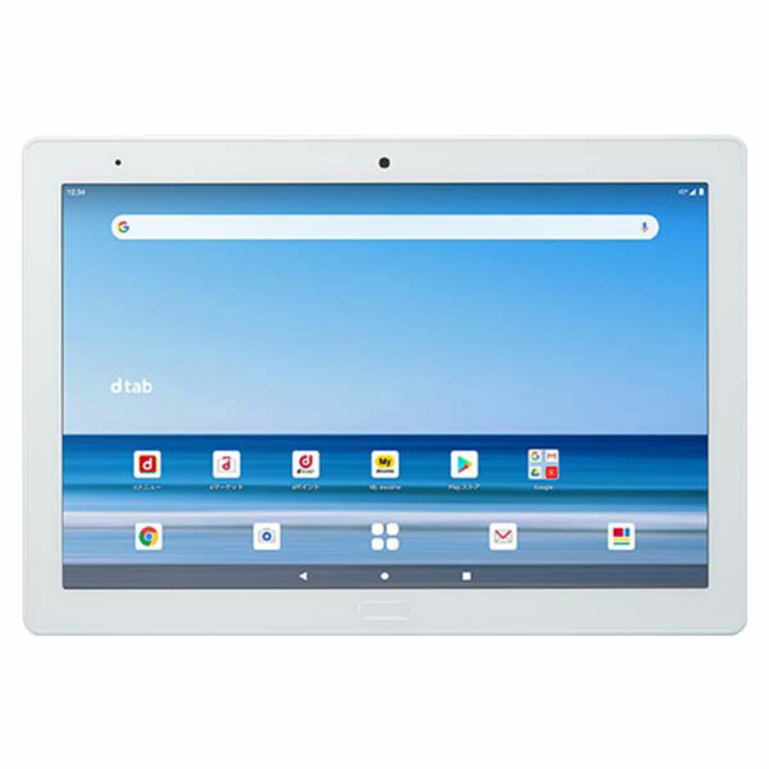 SHARP(シャープ)の【中古】 d-41A dtab ホワイト SIMフリー 本体 ドコモ Aランク タブレット シャープ  【送料無料】 d41aw8mtm スマホ/家電/カメラのPC/タブレット(タブレット)の商品写真