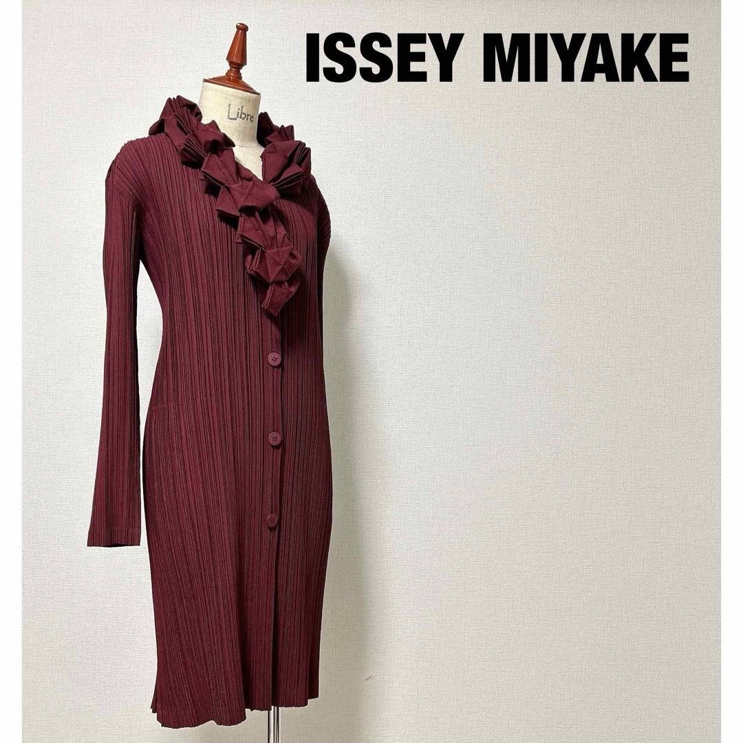 ISSEY MIYAKE PLEATS PLEASE ロング ワンピース ドレスロングワンピース/マキシワンピース