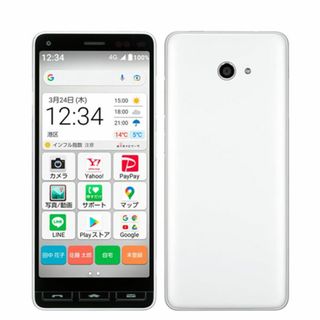 キョウセラ(京セラ)の【中古】 A001KC かんたんスマホ2 シルバー SIMフリー 本体 ワイモバイル Aランク スマホ  【送料無料】 a001kcysv8mtm(スマートフォン本体)