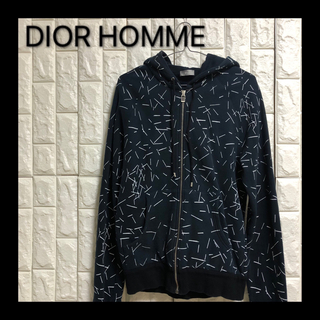 ディオールオム(DIOR HOMME)のDIOR HOMME ジップアップ　総柄　幾何学模様　パーカー　フーディ(パーカー)