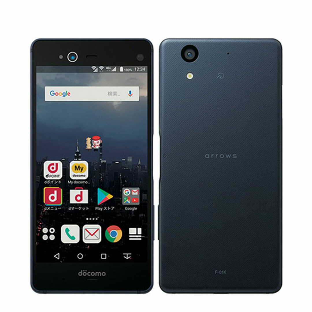 富士通(フジツウ)の【中古】 F-01K arrows NX Blue Black SIMフリー 本体 ドコモ スマホ  【送料無料】 f01kbk7mtm スマホ/家電/カメラのスマートフォン/携帯電話(スマートフォン本体)の商品写真