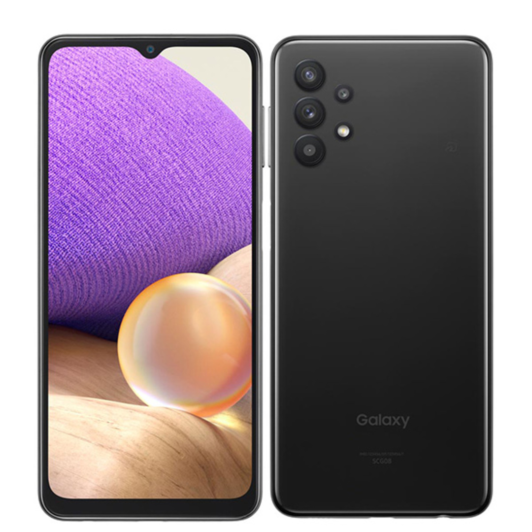 SAMSUNG(サムスン)の【中古】 SCG08 Galaxy A32 5G オーサムブラック SIMフリー 本体 au スマホ ギャラクシー  【送料無料】 scg08bk7mtm スマホ/家電/カメラのスマートフォン/携帯電話(スマートフォン本体)の商品写真