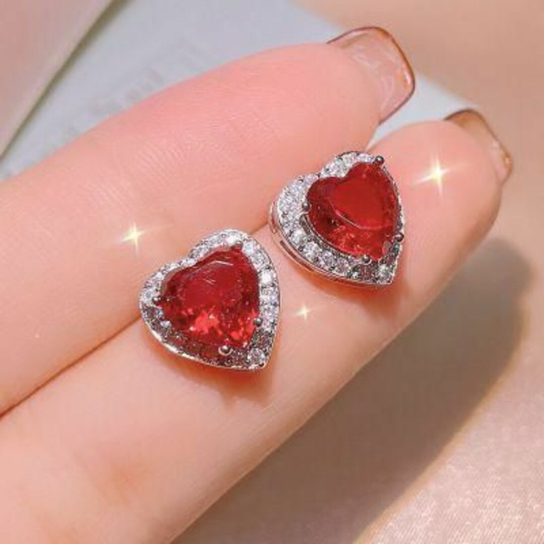 【新品】ハートリング❤　ジルコニアリング　シンプル　ご褒美❣️　結婚式　入学式 レディースのアクセサリー(リング(指輪))の商品写真