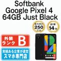 【中古】 Google Pixel4 64GB Just Black SIMフリー 本体 ソフトバンク スマホ  【送料無料】 gp464sbbk7mtm