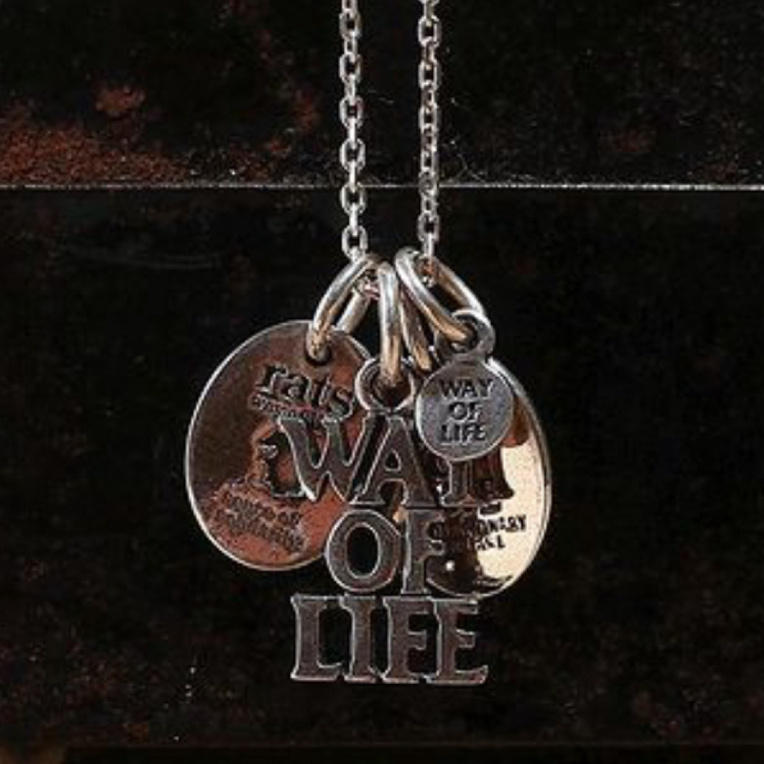 メンズRats NECKLACE WAY OF LIFE SILVER & CHARM