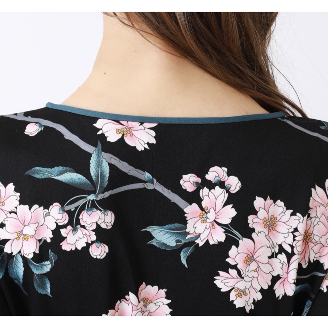 LEONARD - 桜柄🌸レオナール インポート ワンピース 42 /2023の LEONARD - 桜柄🌸レオナール インポート ワンピース 42 /2023の