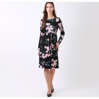 LEONARD - 桜柄🌸レオナール インポート ワンピース 42 /2023の LEONARD - 桜柄🌸レオナール インポート ワンピース 42 /2023の