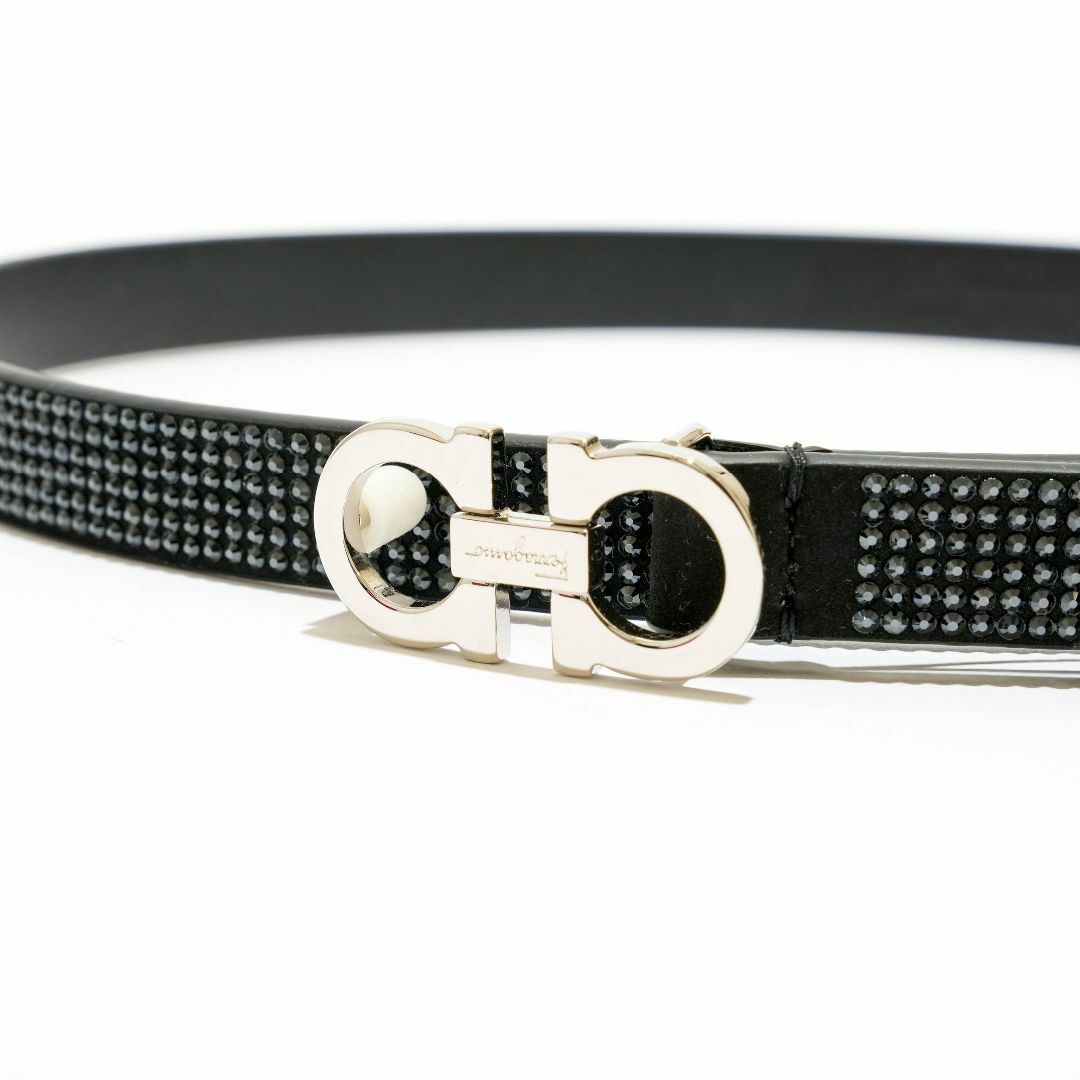 新品 FERRAGAMO Crystal-Embellished Belt