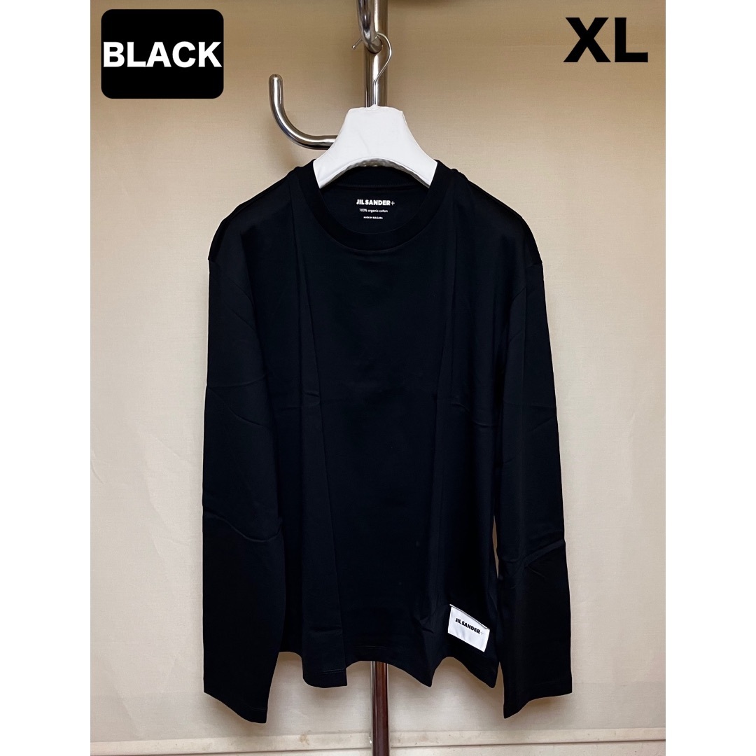 Jil Sander(ジルサンダー)の新品 XL JIL SANDER 23ss パックTシャツ 黒 長袖 5697 メンズのトップス(Tシャツ/カットソー(七分/長袖))の商品写真