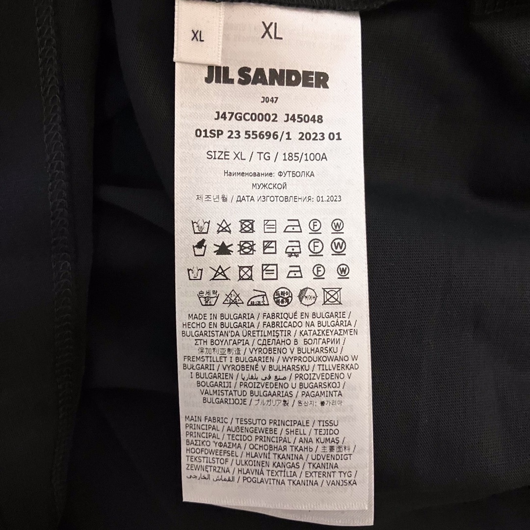 Jil Sander(ジルサンダー)の新品 XL JIL SANDER 23ss パックTシャツ 黒 長袖 5697 メンズのトップス(Tシャツ/カットソー(七分/長袖))の商品写真