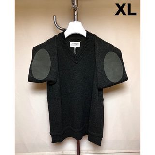 マルタンマルジェラ(Maison Martin Margiela)の新品 XL マルジェラ 23aw エルボーパッチニット セーター 緑 5689(ニット/セーター)