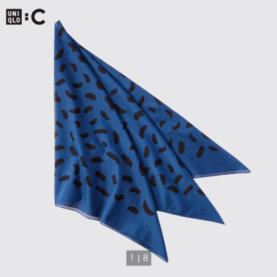 UNIQLO(ユニクロ)の[ 1,333円 ] 新品未使用　UNIQLO C コットンシルクスカーフ レディースのファッション小物(バンダナ/スカーフ)の商品写真