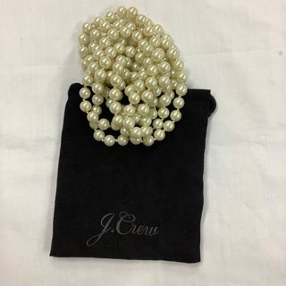 J crew パールロングネックレス　ジェイクルー　2連　3連　ネックレス